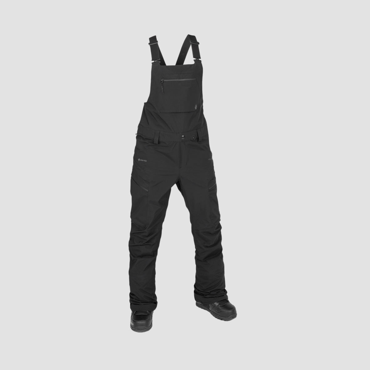 Volcom Elm Stretch Gore-Tex Snow Bib Overall Pants Black - Womens