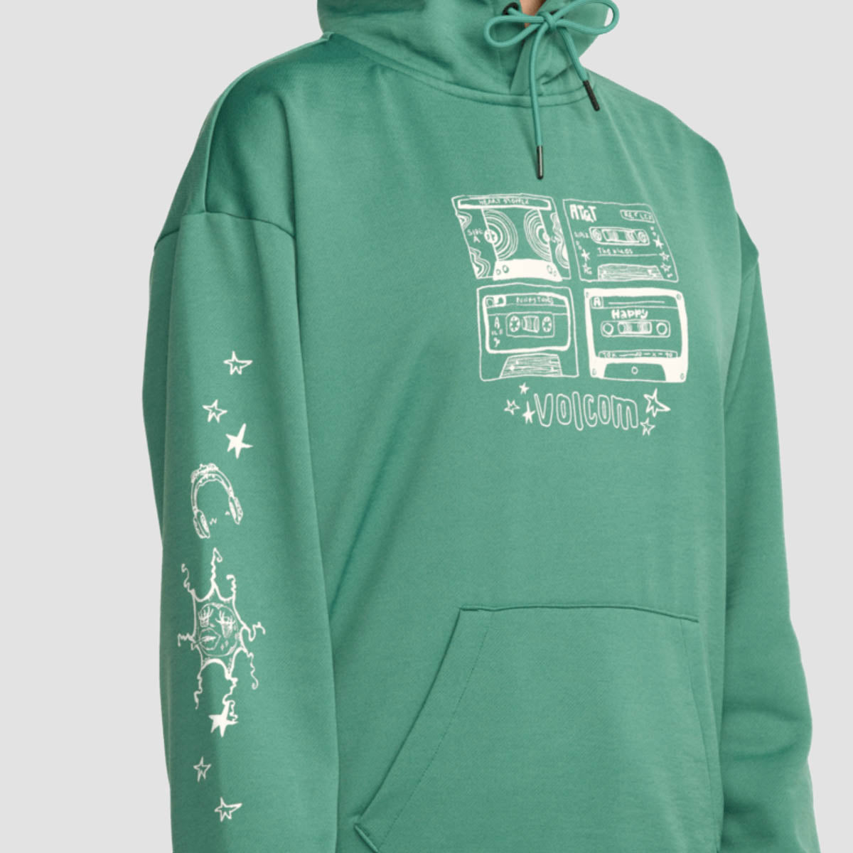 Volcom Essential Hydro Pullover Hoodie Spruce Green - Womens