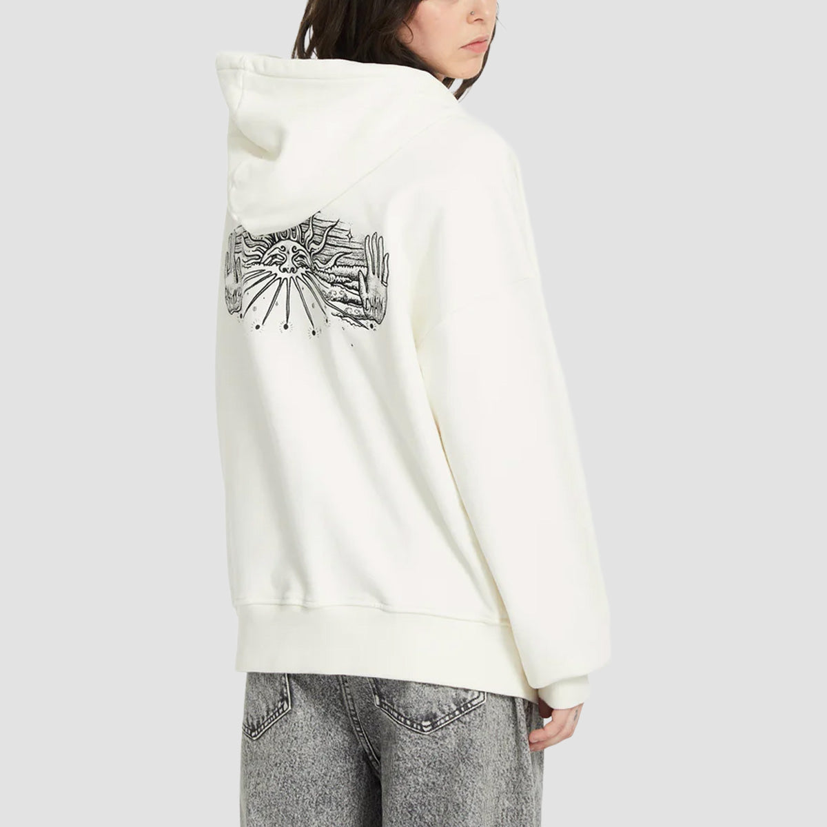 Volcom FA Alix Zip Fleece Star White - Womens