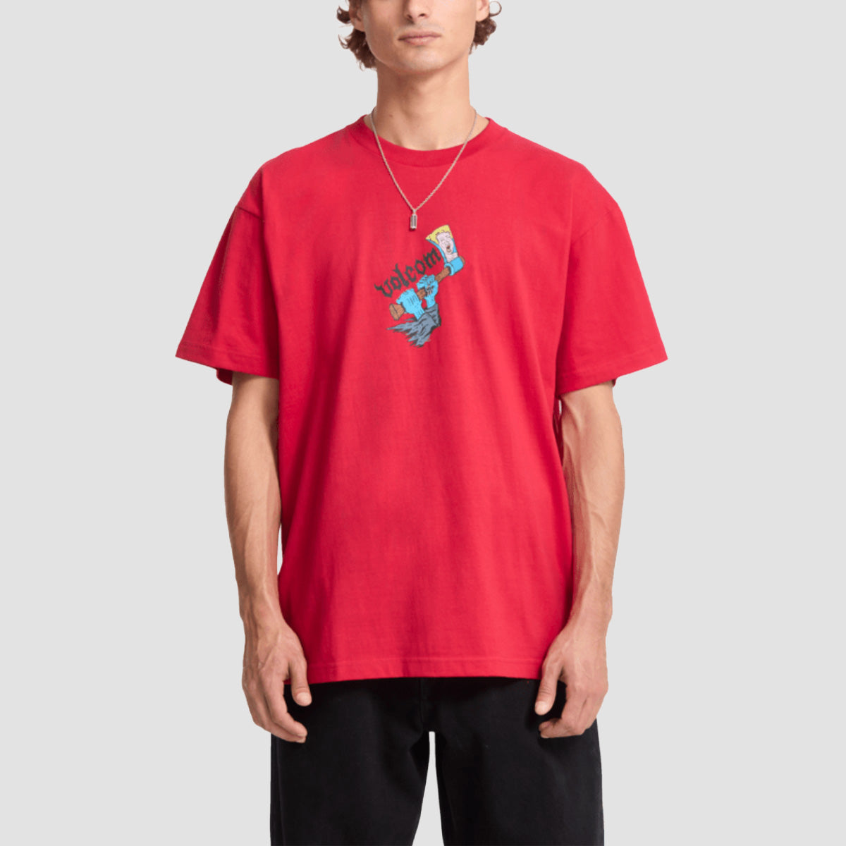 Volcom FA JJ Villard T-Shirt 3 Lifeguard Red