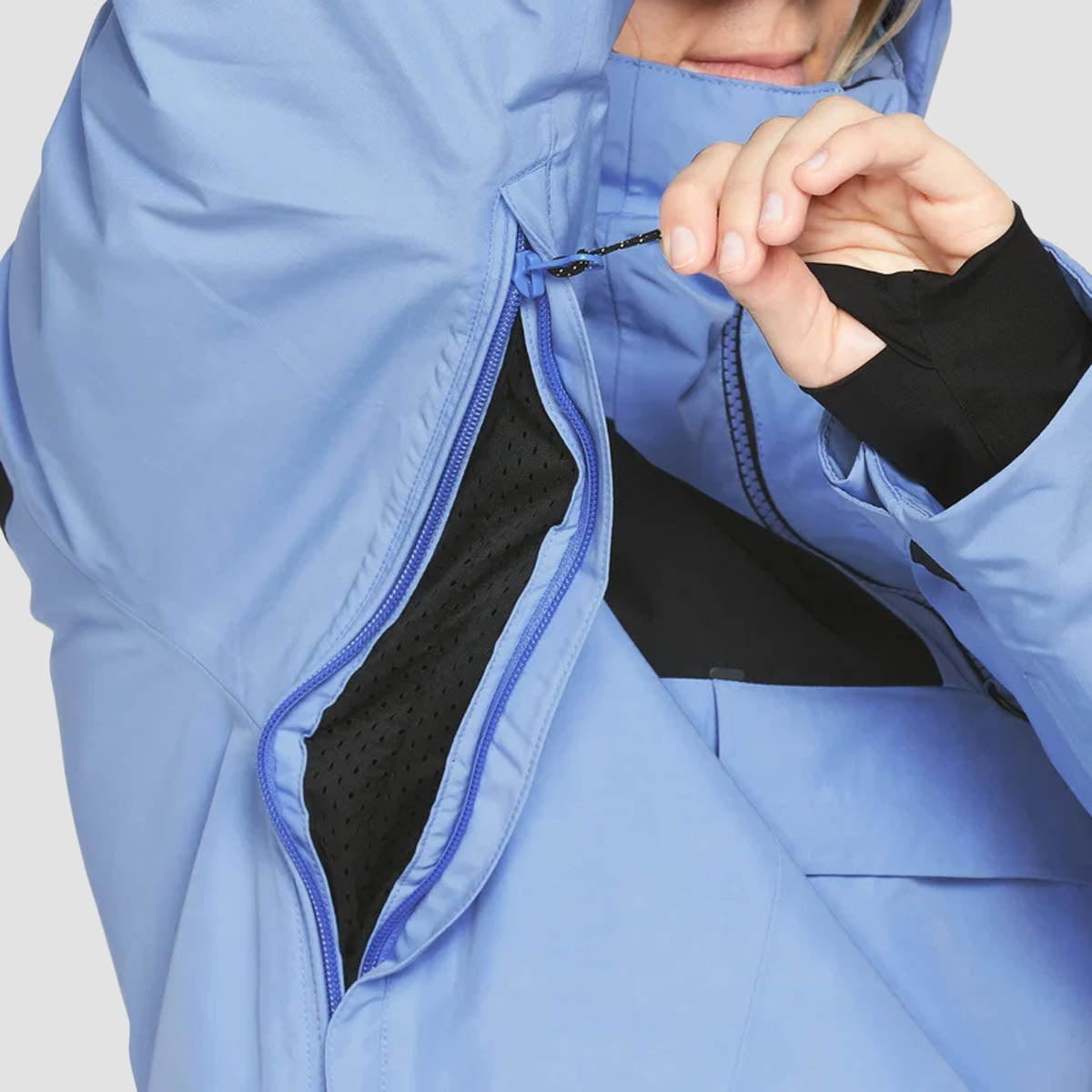 Volcom Fern Ins Gore-Tex Pullover Snow Jacket Crystal Blue - Womens