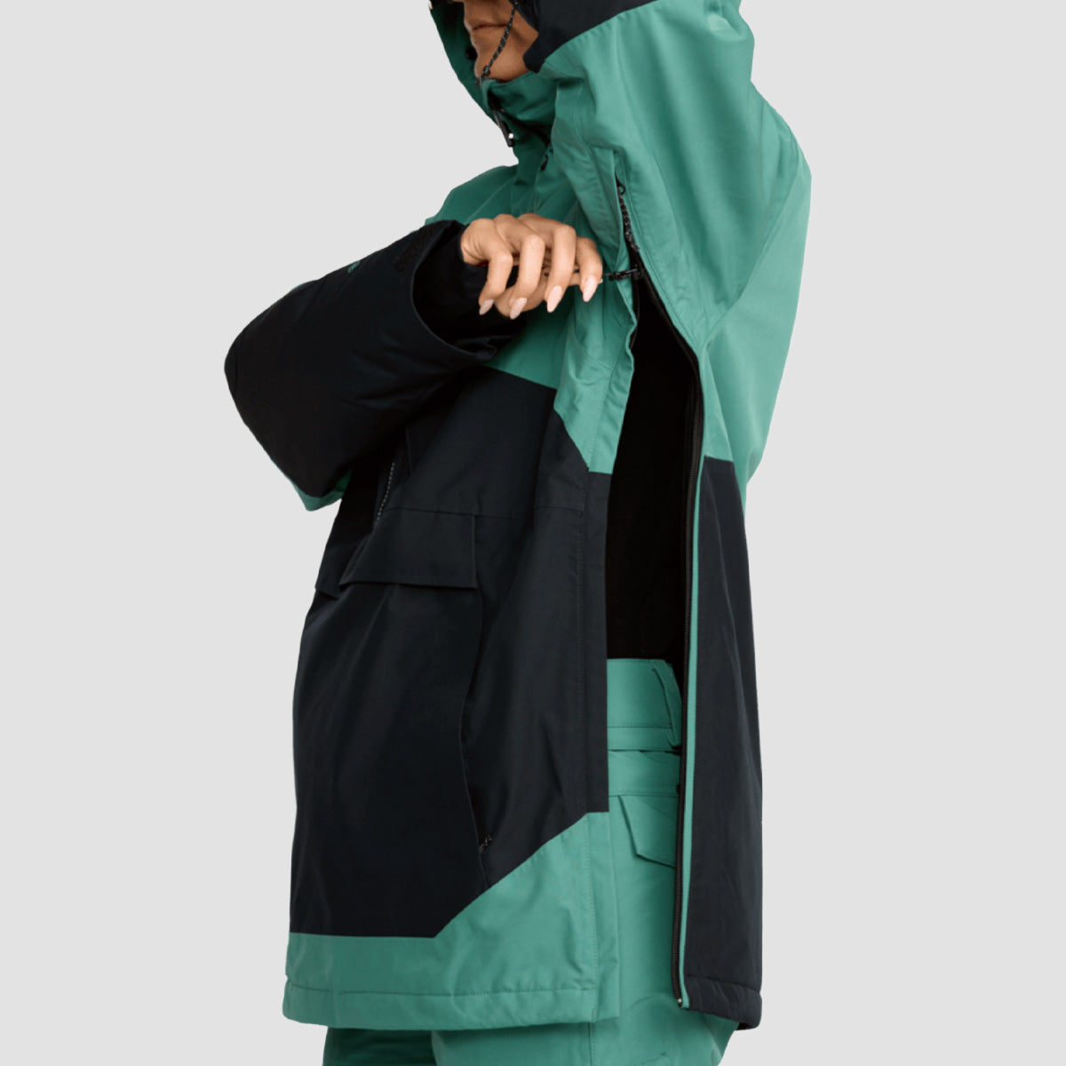 Volcom Fern Ins Gore-Tex Pullover Snow Jacket Spruce Green - Womens