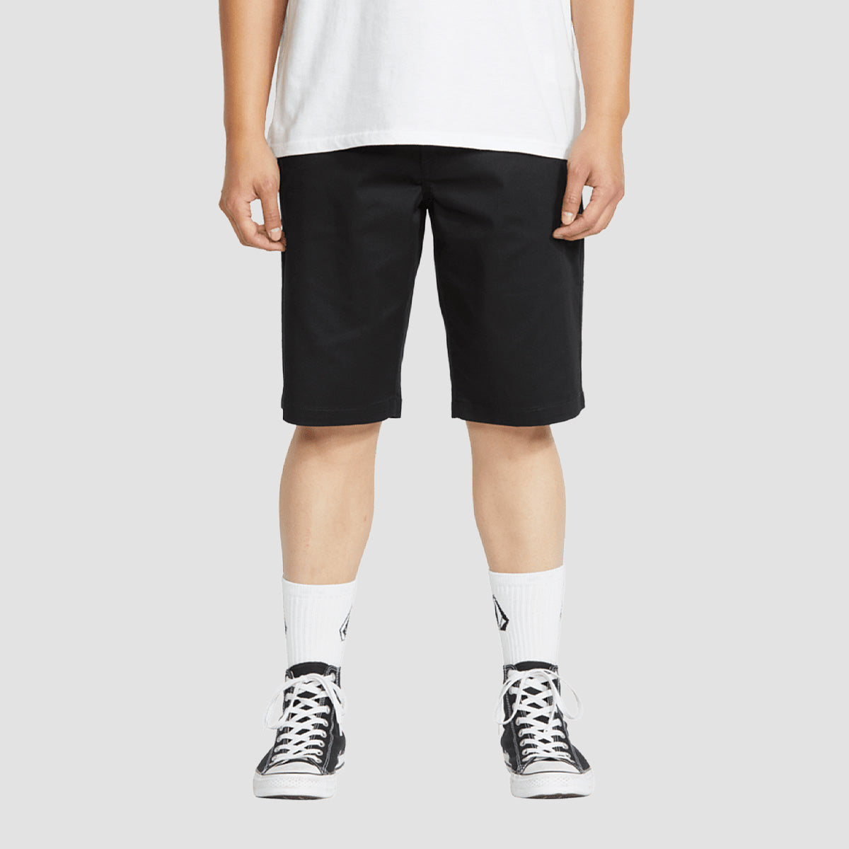 Volcom Frickin Modern Stretch 21" Chino Shorts Black