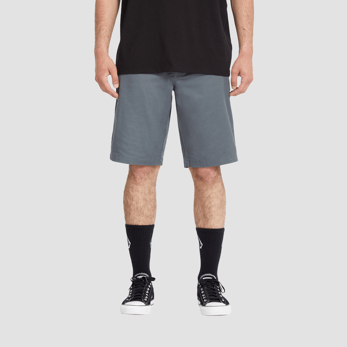 Volcom Frickin Modern Stretch 21" Chino Shorts Dark Slate