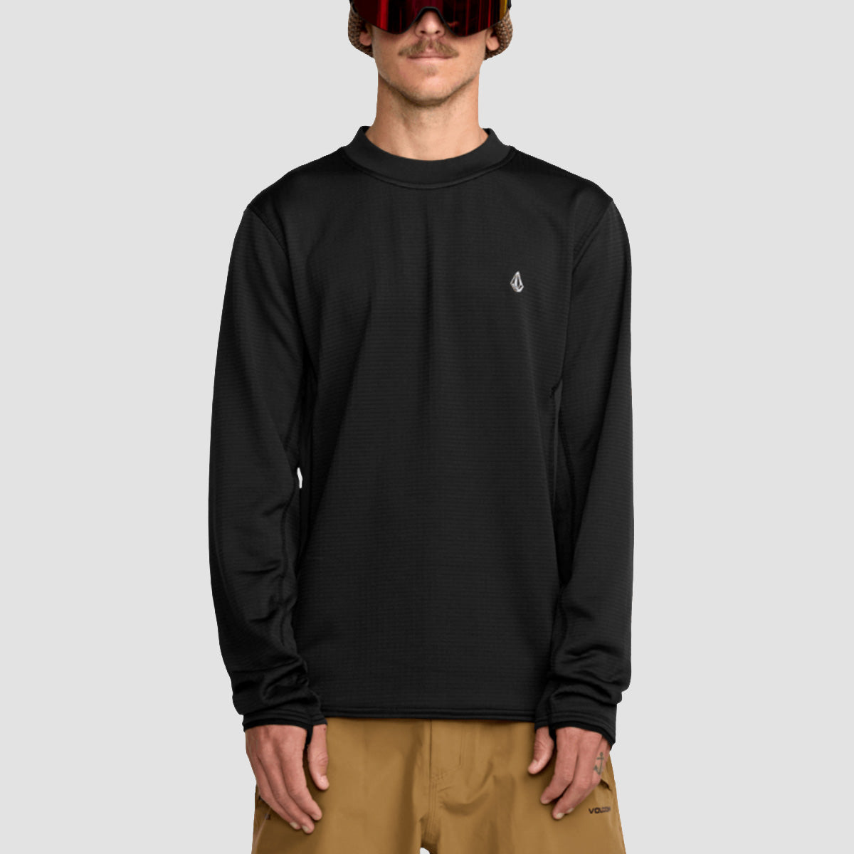 Volcom Gridlock Crew Neck Sweatshirt Black