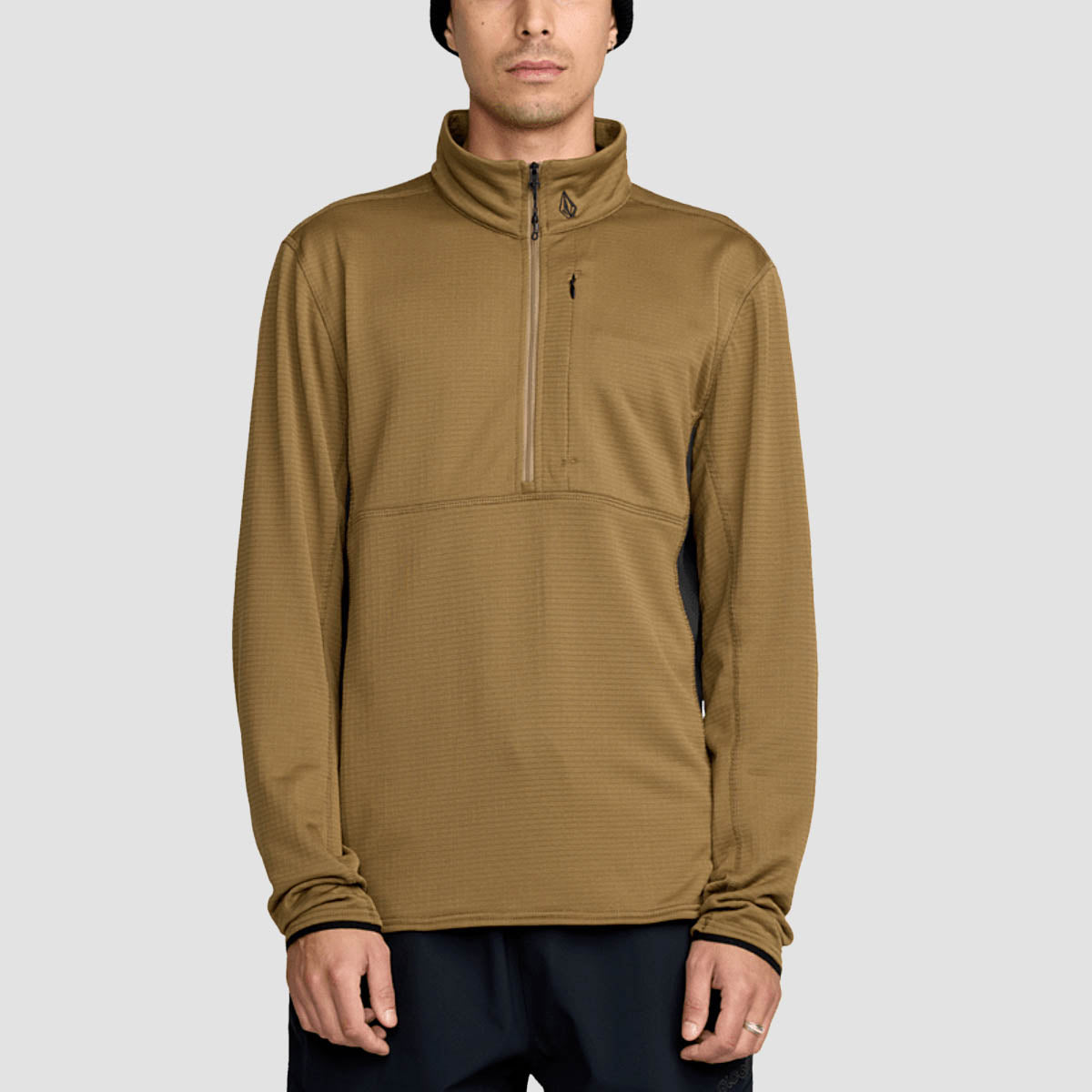 Volcom Gridlock Mock Neck Sweatshirt Bronze