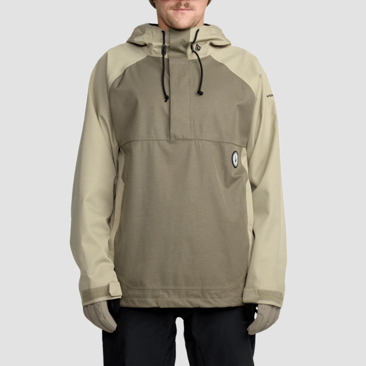 Volcom Hossegor 20K Pullover Snow Jacket Military