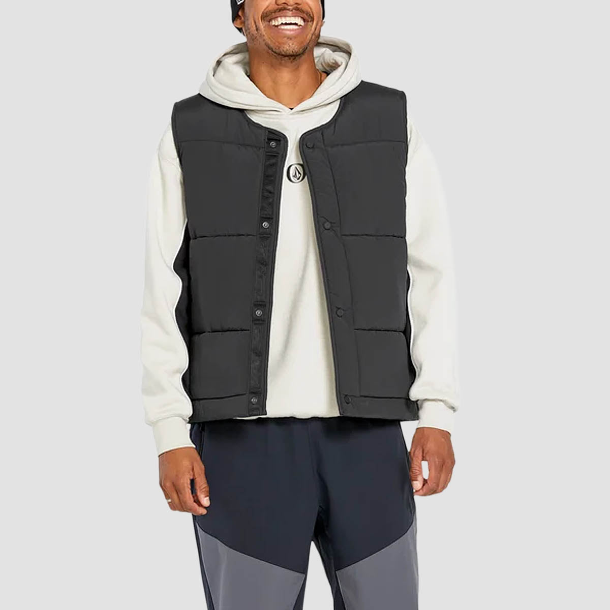 Volcom Layered Up Vest Jacket Black