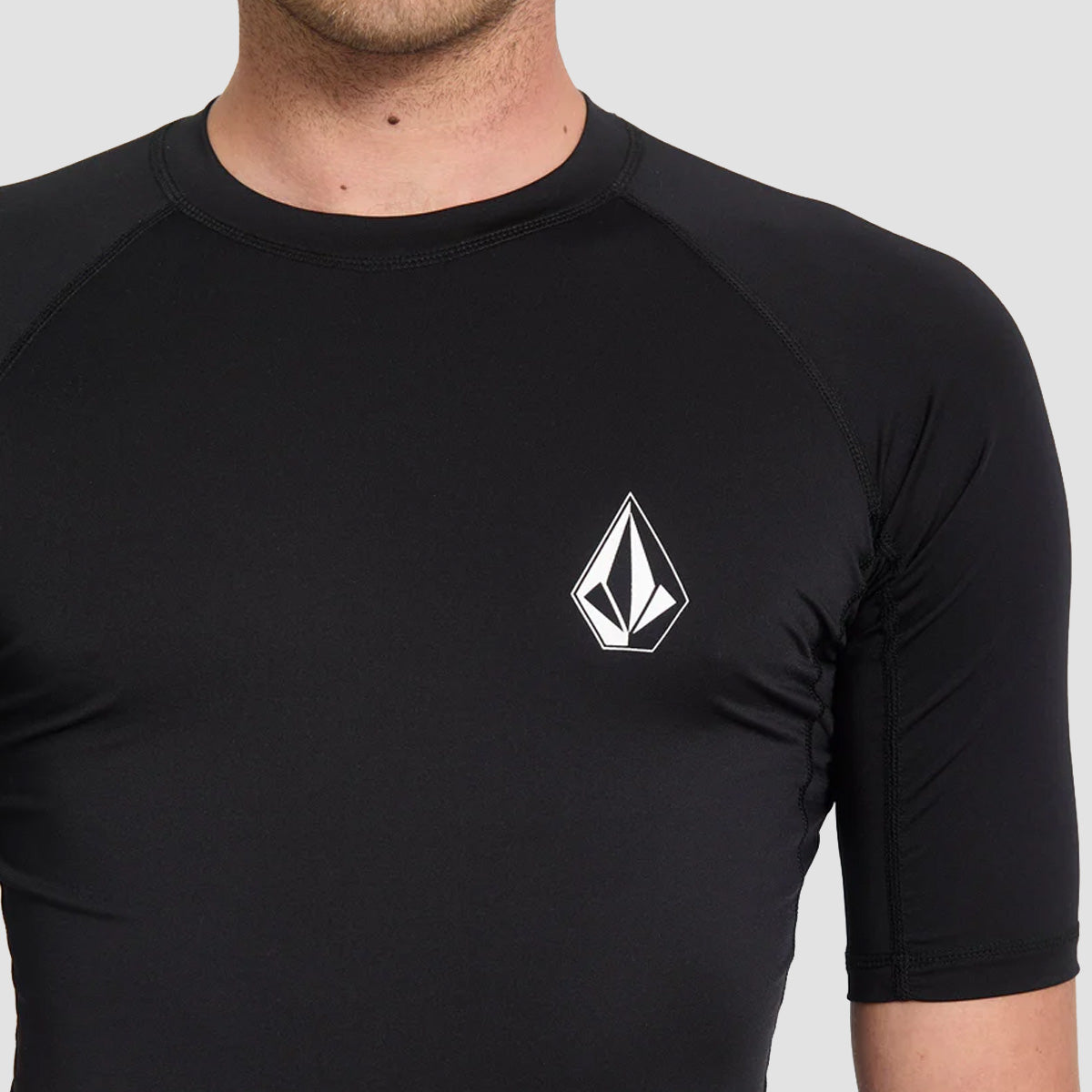 Volcom Lido Solid Short Sleeve Rashguard Black