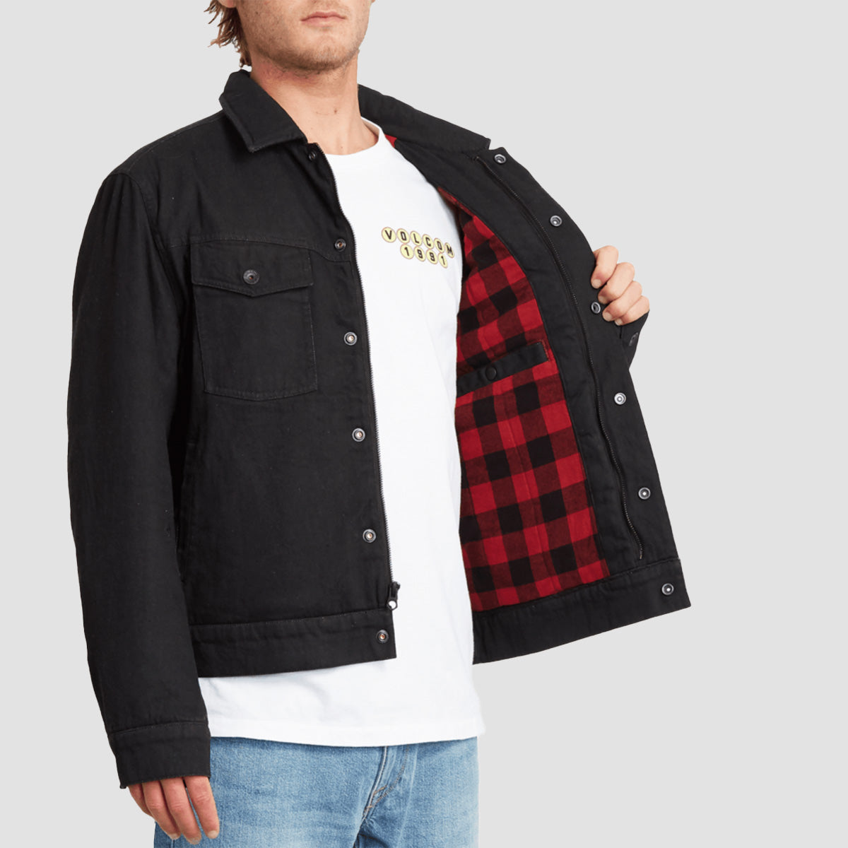 Volcom Lynstone Denim Jacket Black