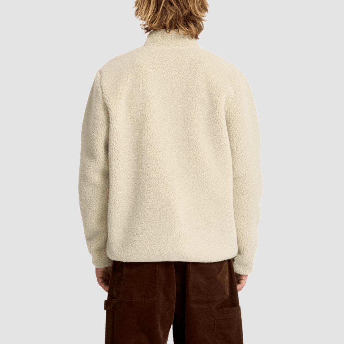 Volcom Muzzer Fuzzar Zip Sweatshirt Stone