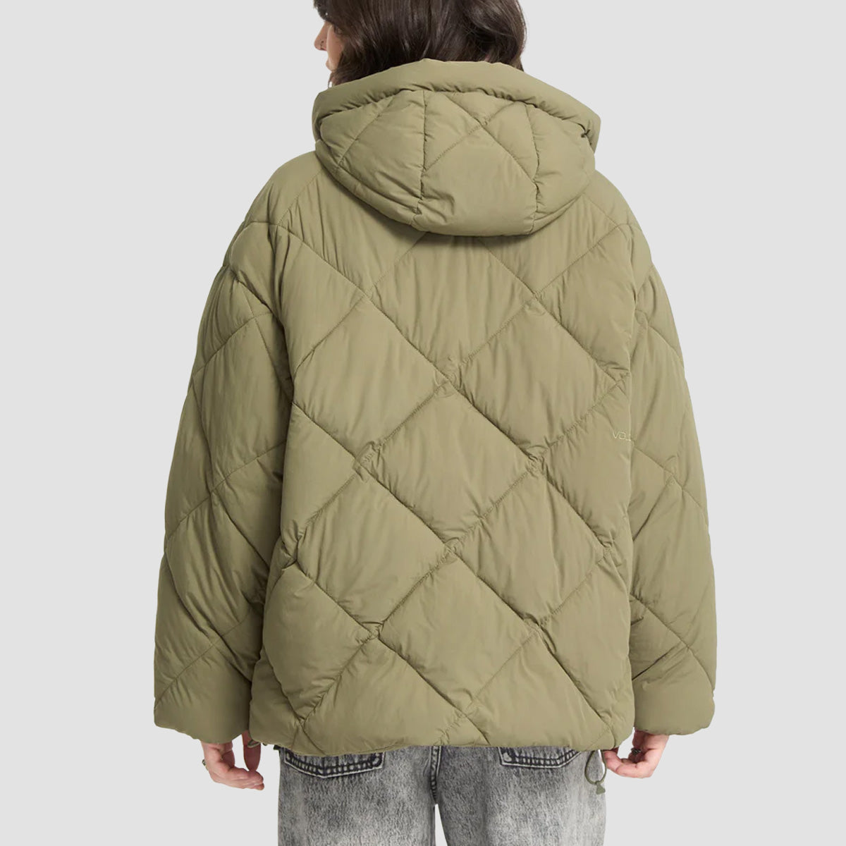 Volcom Out Of Boxy Puff Jacket Wintermoss - Womens