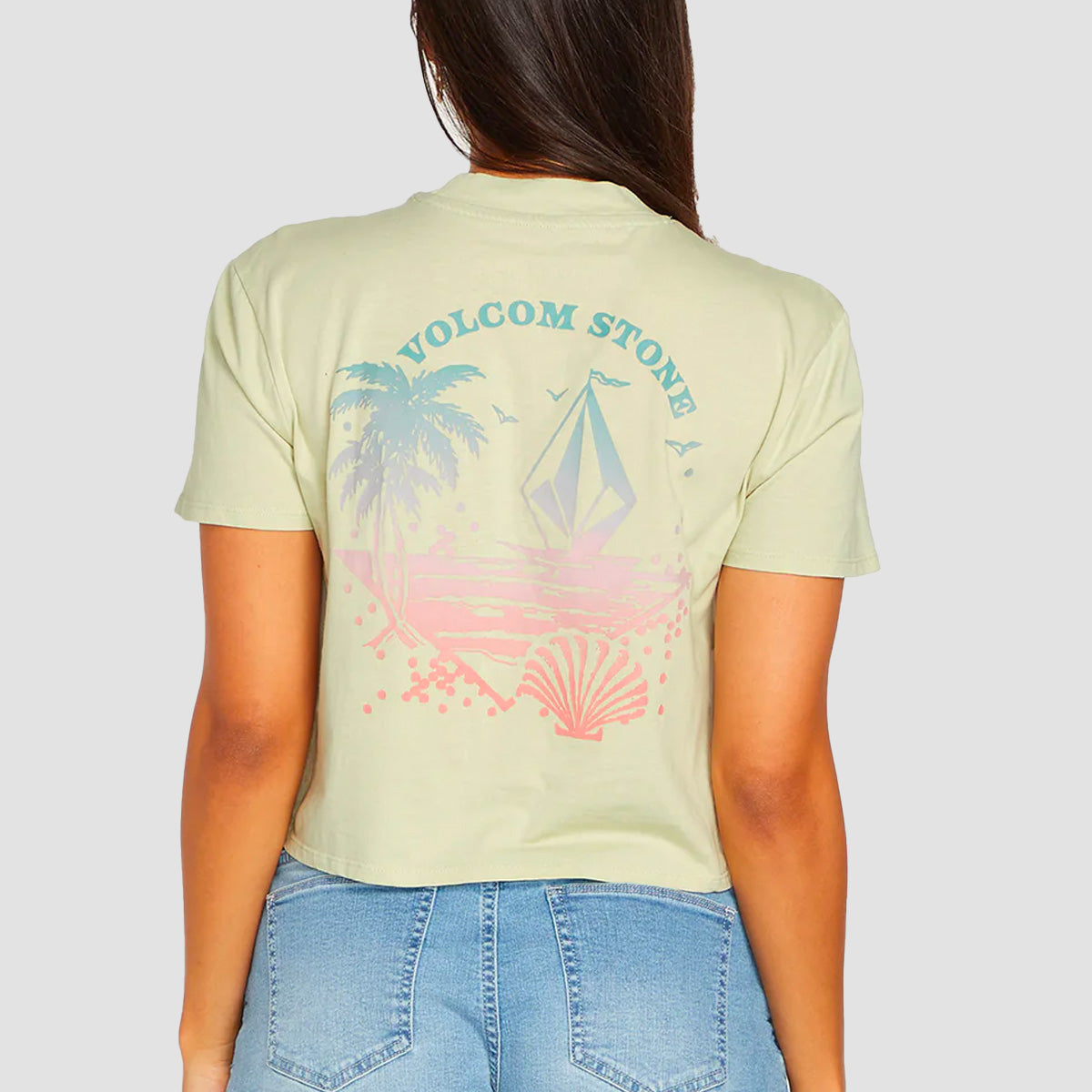 Volcom Pocket Dial T-Shirt Sage - Womens