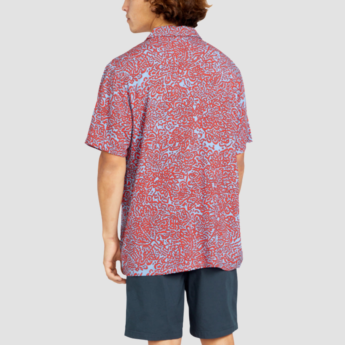Volcom Purestone Short Sleeve Shirt Blue Bird
