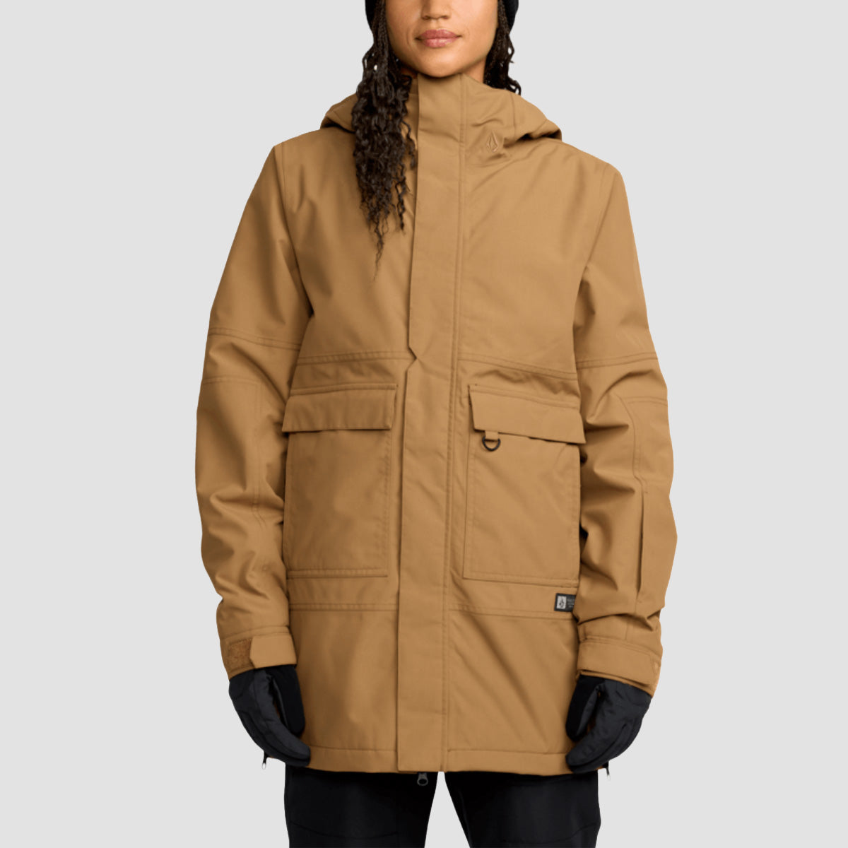 Volcom QC Cruiser Ins Parka 15K Snow Jacket Bronze - Womens