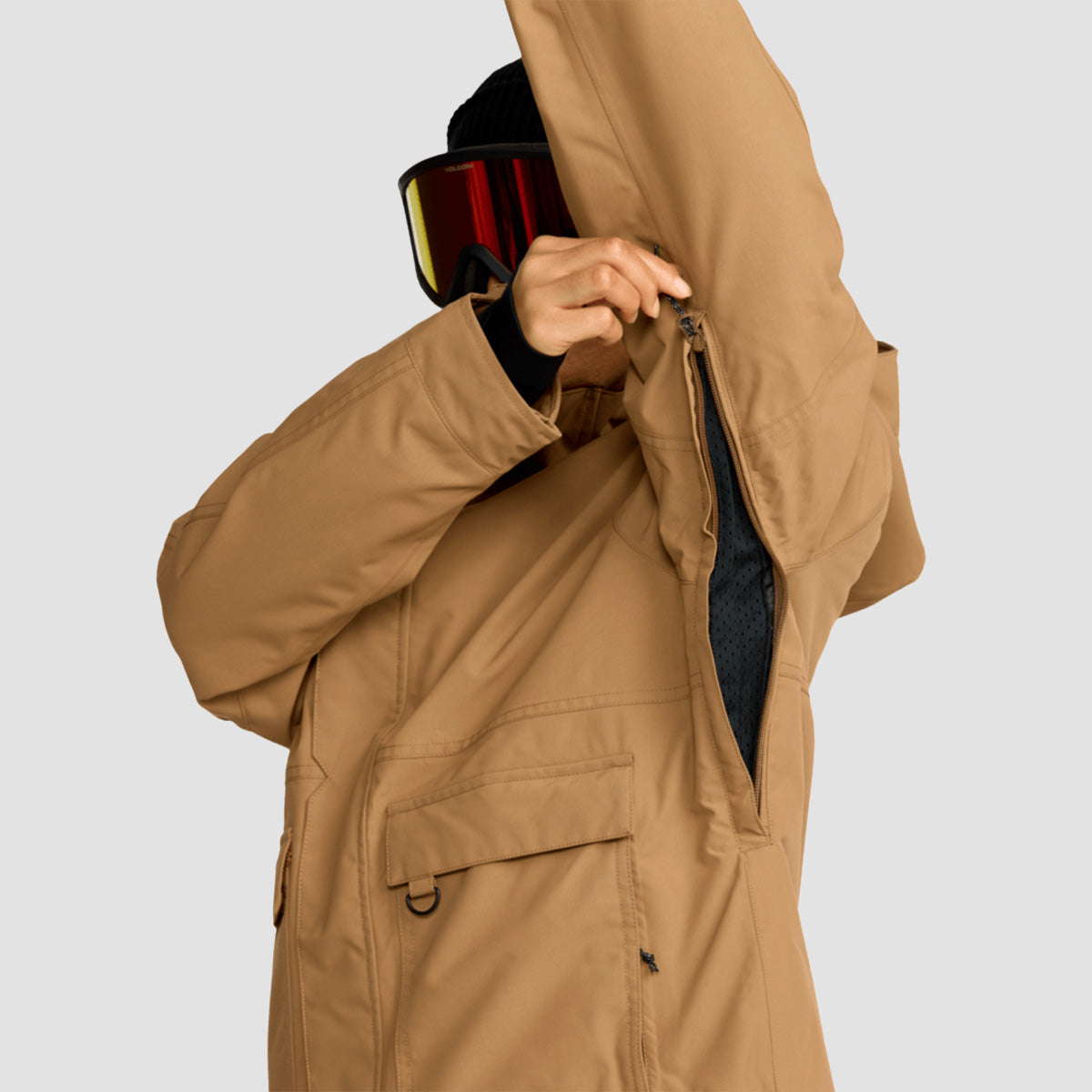 Volcom QC Cruiser Ins Parka 15K Snow Jacket Bronze - Womens