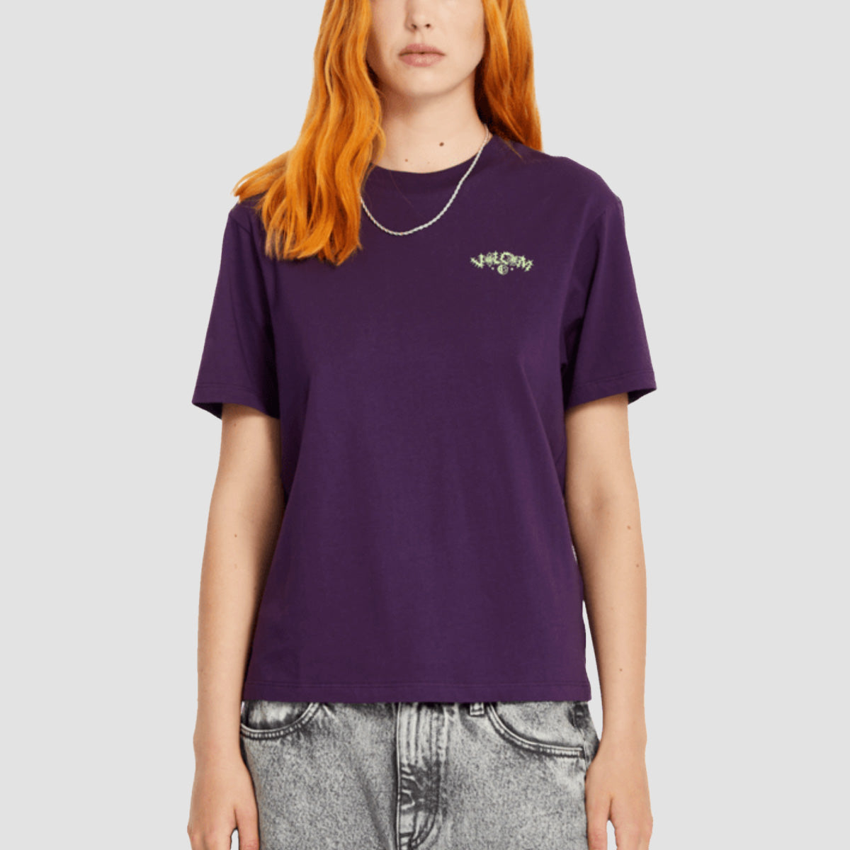 Volcom Radical Daze Up T-Shirt Grape Royale - Womens