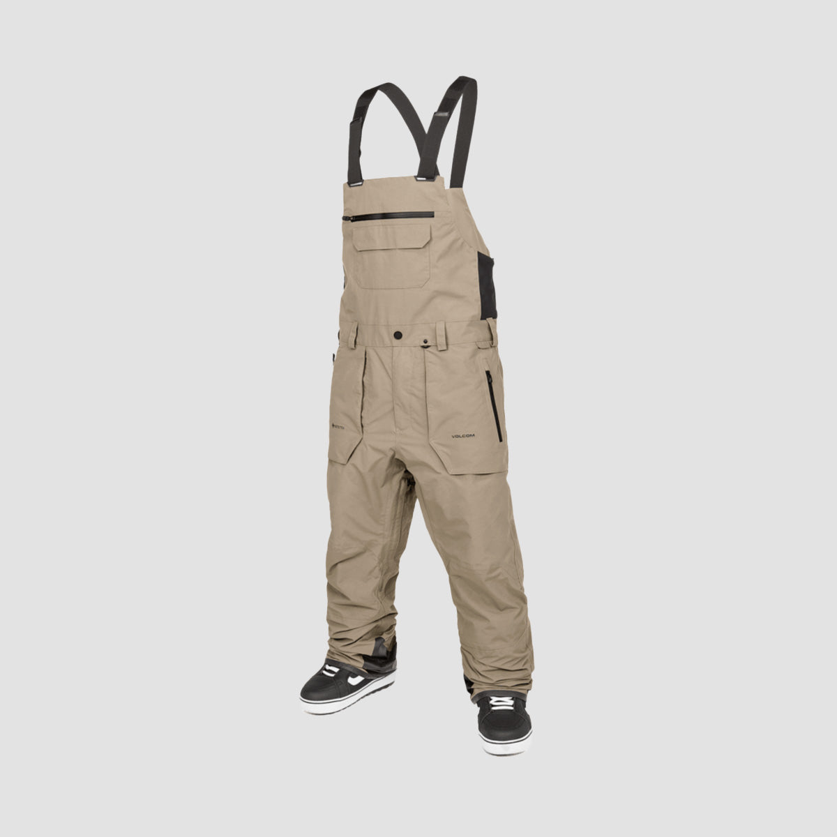 Volcom Rain Gore-Tex Snow Bib Overall Pants Chestnut Brown