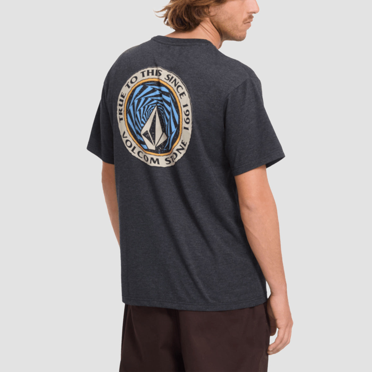 Volcom Ringstone Hth T-Shirt Heather Black