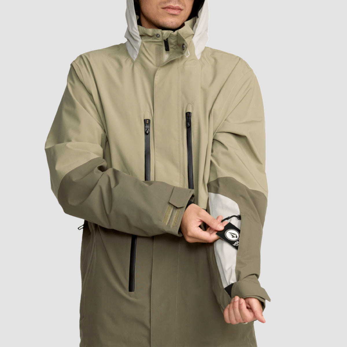 Volcom RNGE Stretch 30K Snow Jacket Moss Green