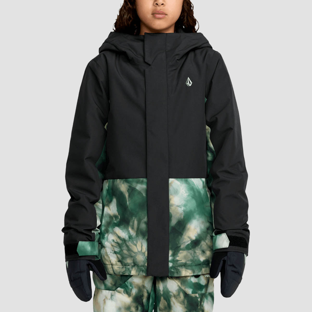 Volcom Sass'N'Frass Ins Snow Jacket Green - Girls
