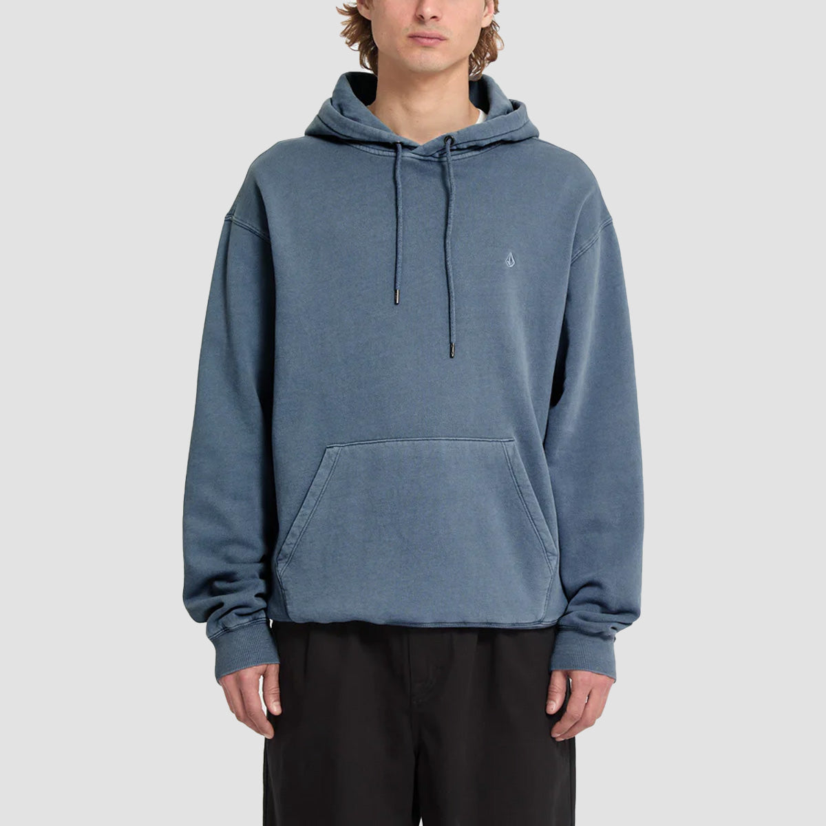 Volcom Single Stone PW Pullover Hoodie Blue Wash