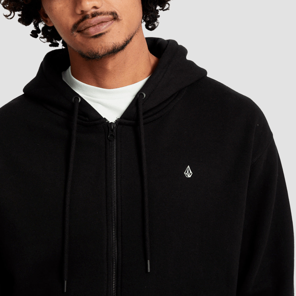 Volcom Single Stone Zip Hoodie Black