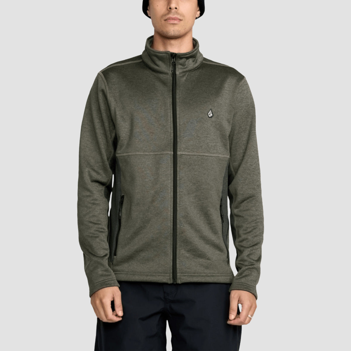 Volcom Snowbound Zip-Up Sweatshirt Military