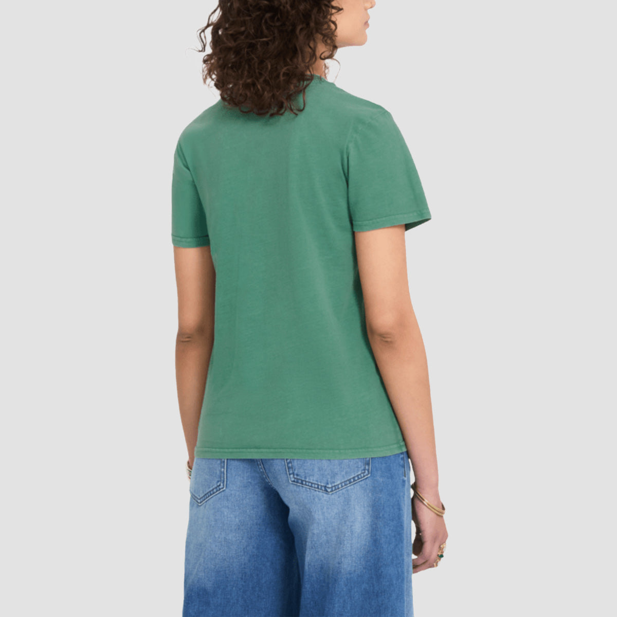 Volcom Solid Stone Emb T-Shirt Evergreen - Womens