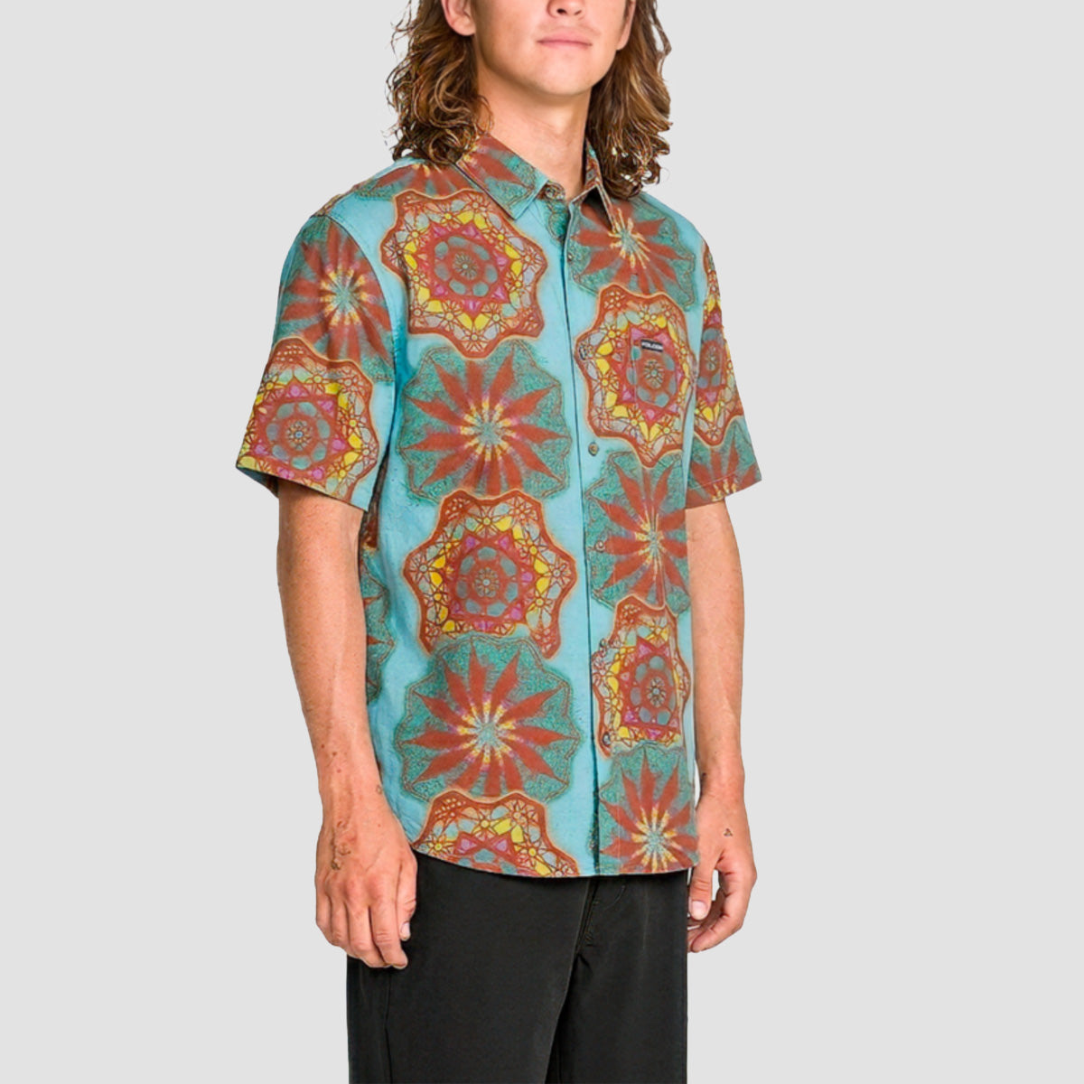 Volcom Star Shields FA Short Sleeve Shirt Castlerock