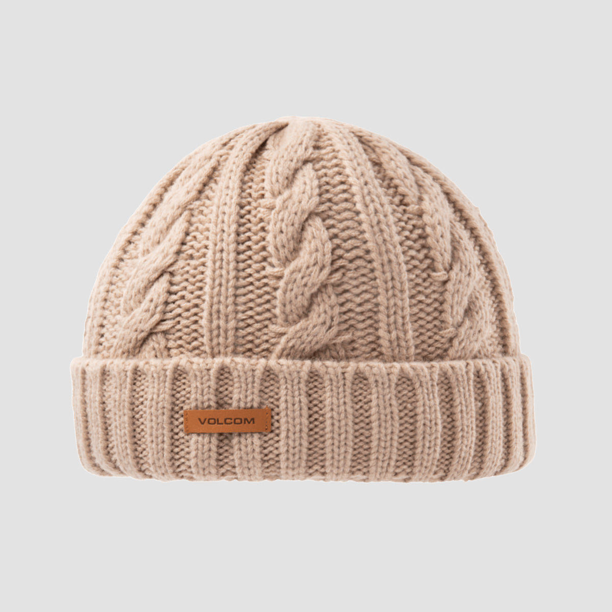 Volcom Stone Knit Beanie Khaki - Womens