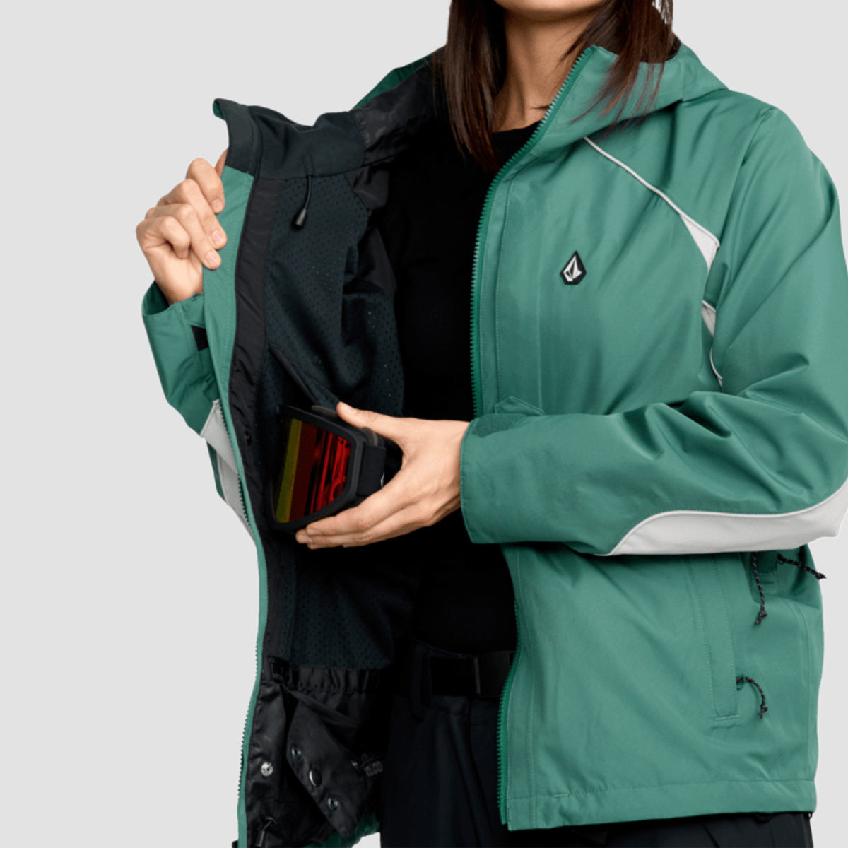Volcom Stone Smokeshow 20K Snow Jacket Spruce Green - Womens