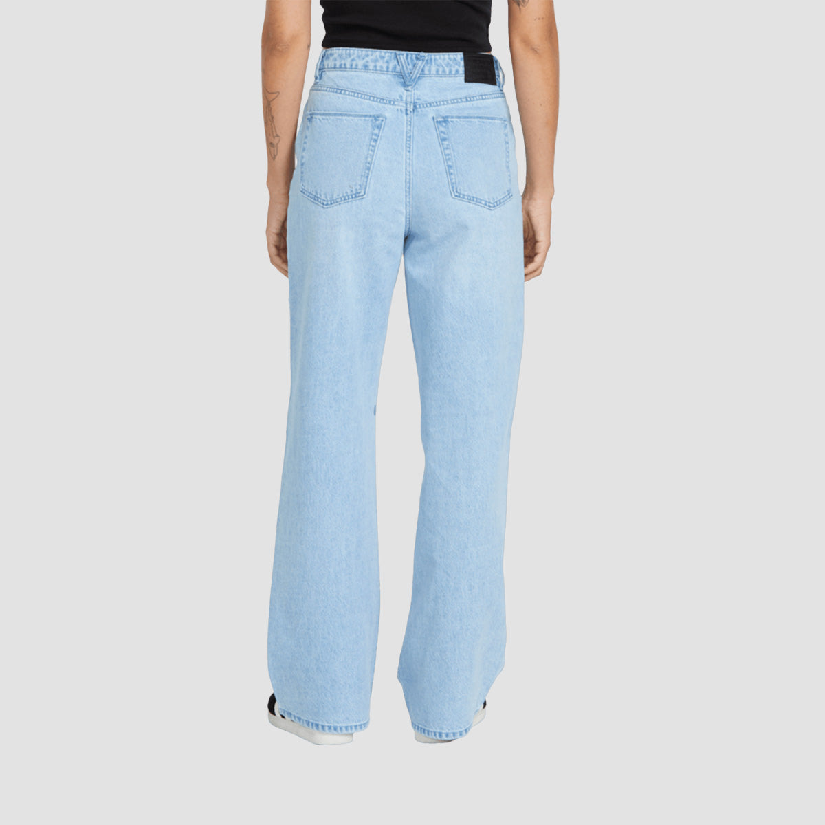 Volcom Stoned High Rise BF Jeans Blue Bird - Womens