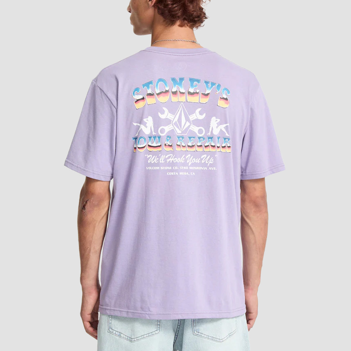 Volcom Stoneys T-Shirt Purple Ash