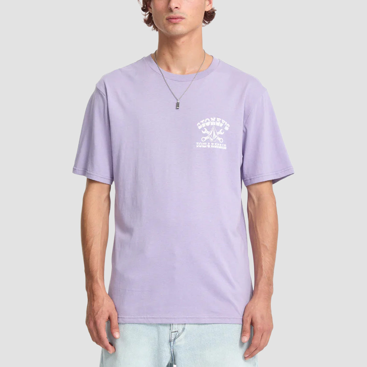 Volcom Stoneys T-Shirt Purple Ash