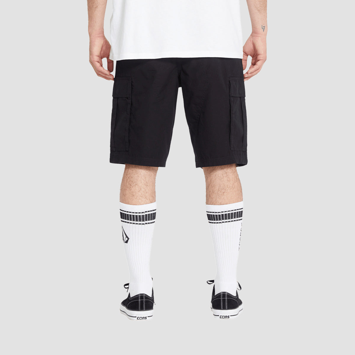 Volcom Strange Tripper 22" Cargo Shorts Black