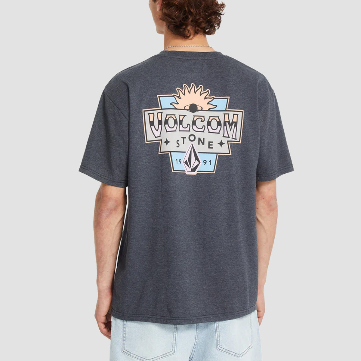 Volcom Sure Thing Hth T-Shirt Heather Black