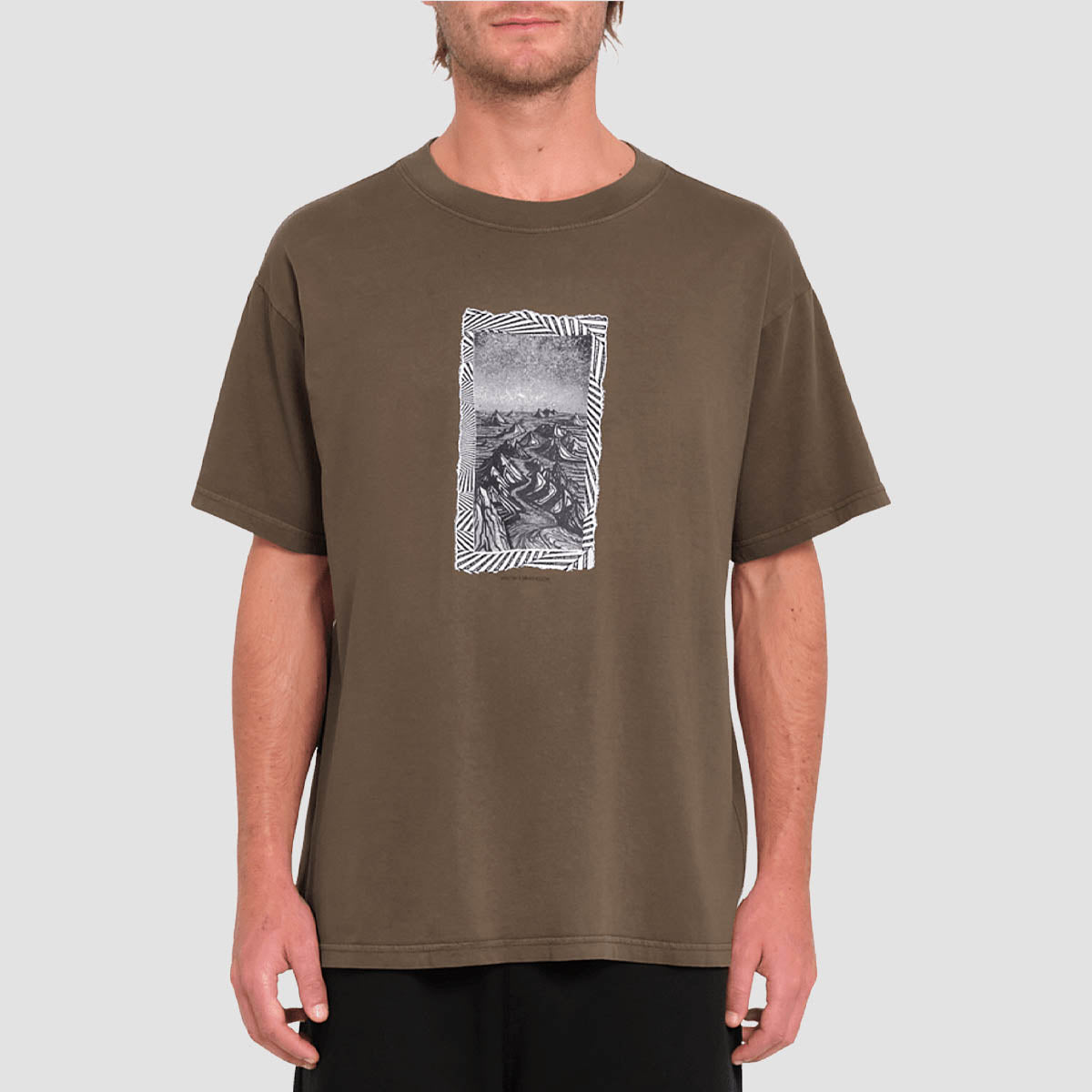 Volcom TT B Iguchi Valley T-Shirt Dark Earth