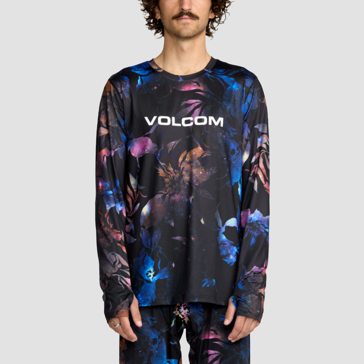 Volcom V-Science Base Layer Longsleeve Crew T-Shirt Space Aloha