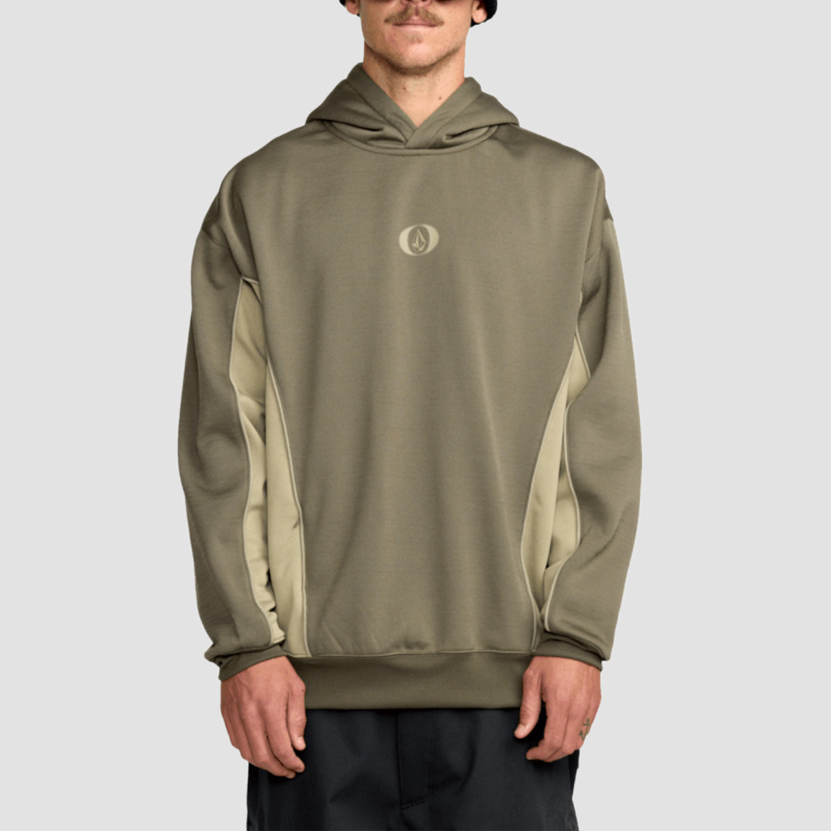 Volcom Vital Hydro Snow Pullover Hoodie Military