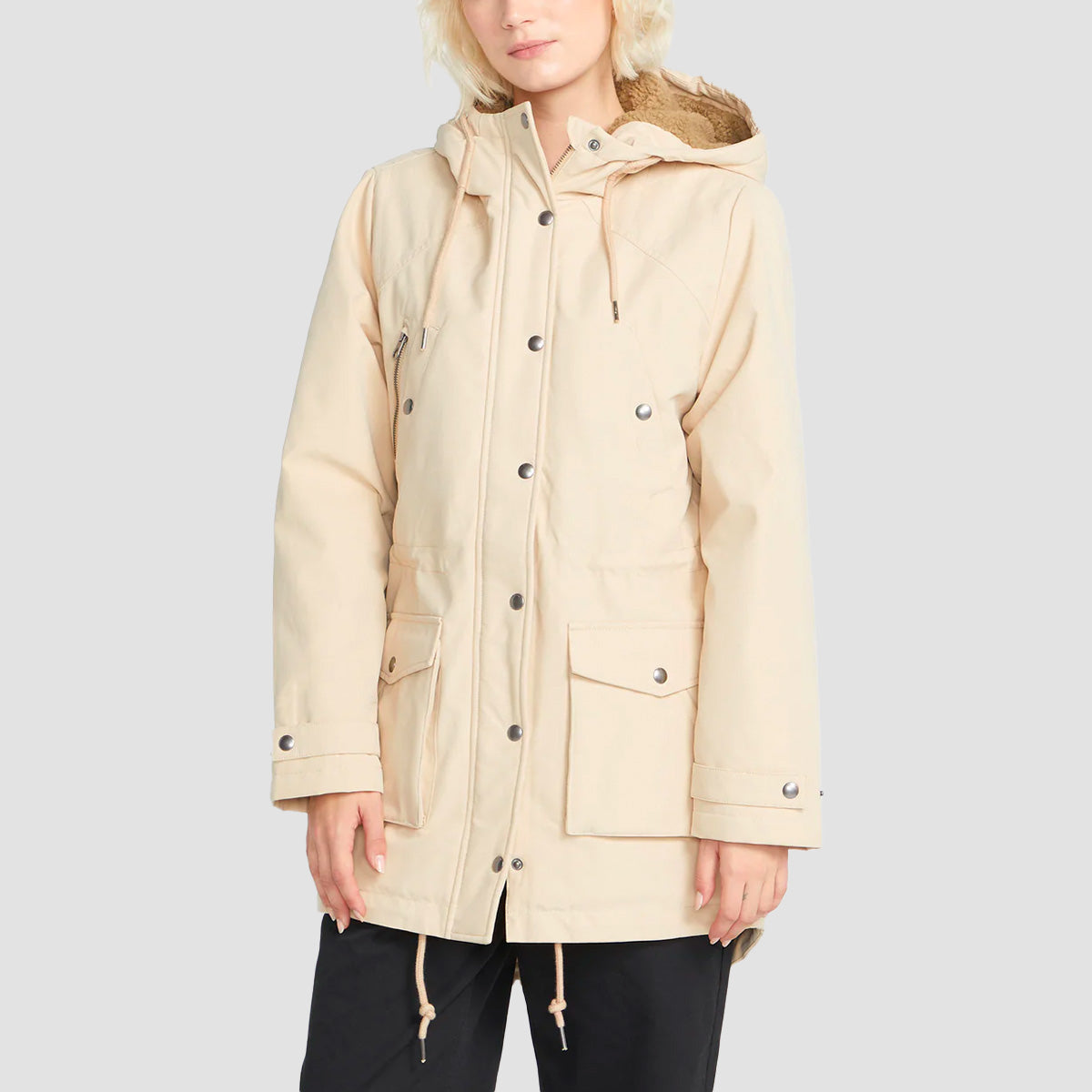 Womens khaki hot sale waterproof parka