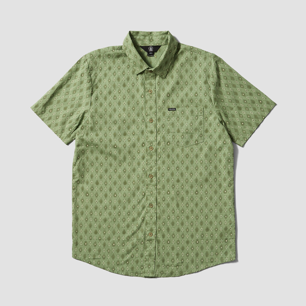 Volcom Warbler Short Sleeve Shirt Basil