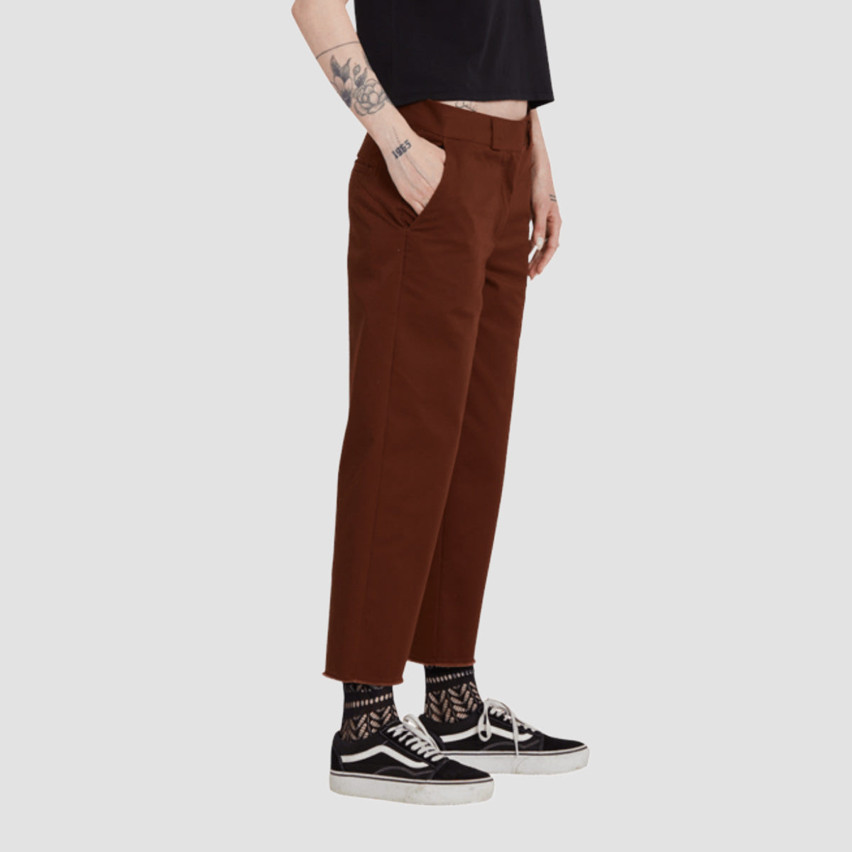 Volcom Whawhat Chino Pants Brown - Womens