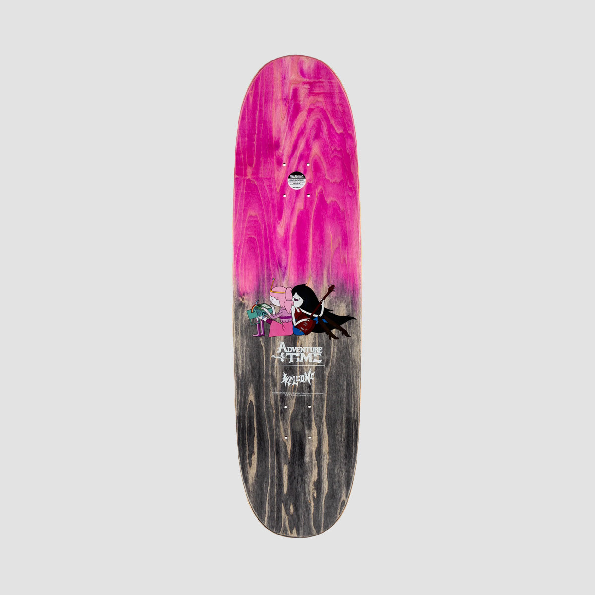 Welcome X Adventure Time Princess Power on Son of Boline Skateboard Deck Pink/Black Gradient Veneer - 8.8"