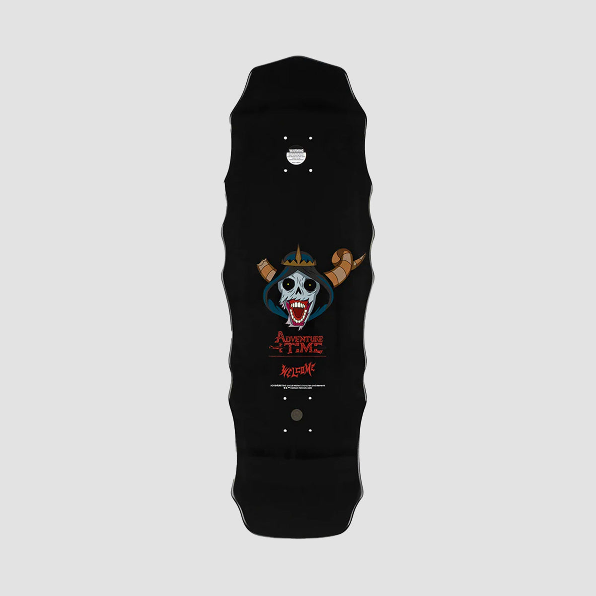 Welcome X Adventure Time The Lich on Widow Skateboard Deck Black Dip - 10"