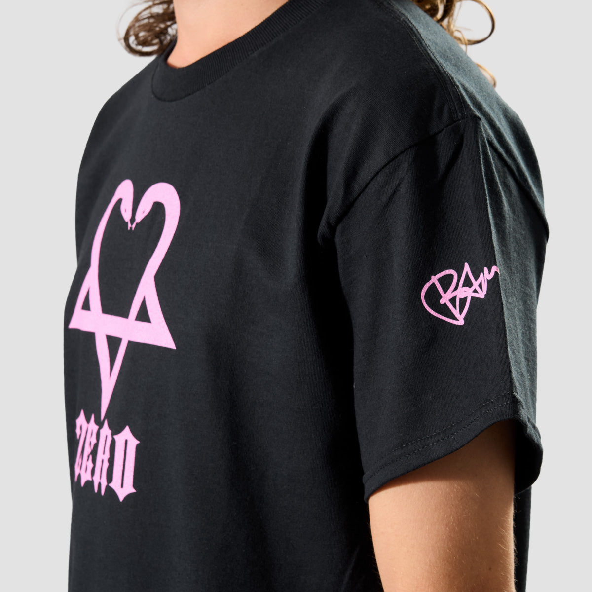 Zero Bam Snake-a-Gram T-Shirt Black/Pink