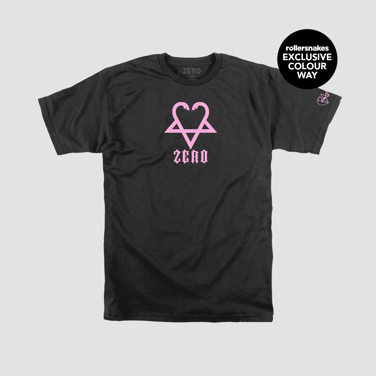 Zero Bam Snake-a-Gram T-Shirt Black/Pink