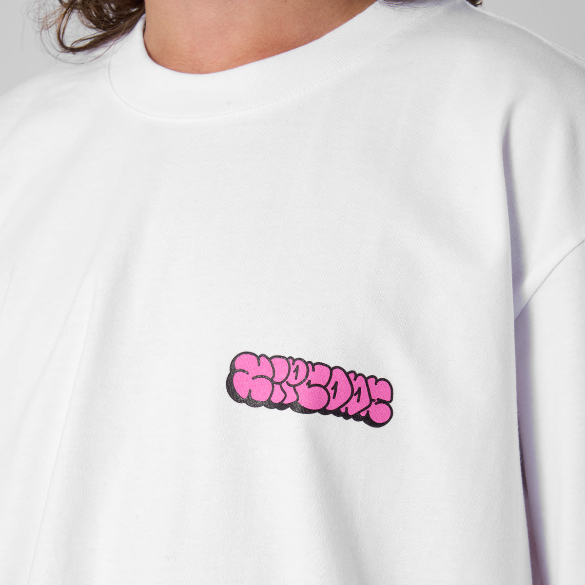 Zipcode Eye Out Oversized T-Shirt White