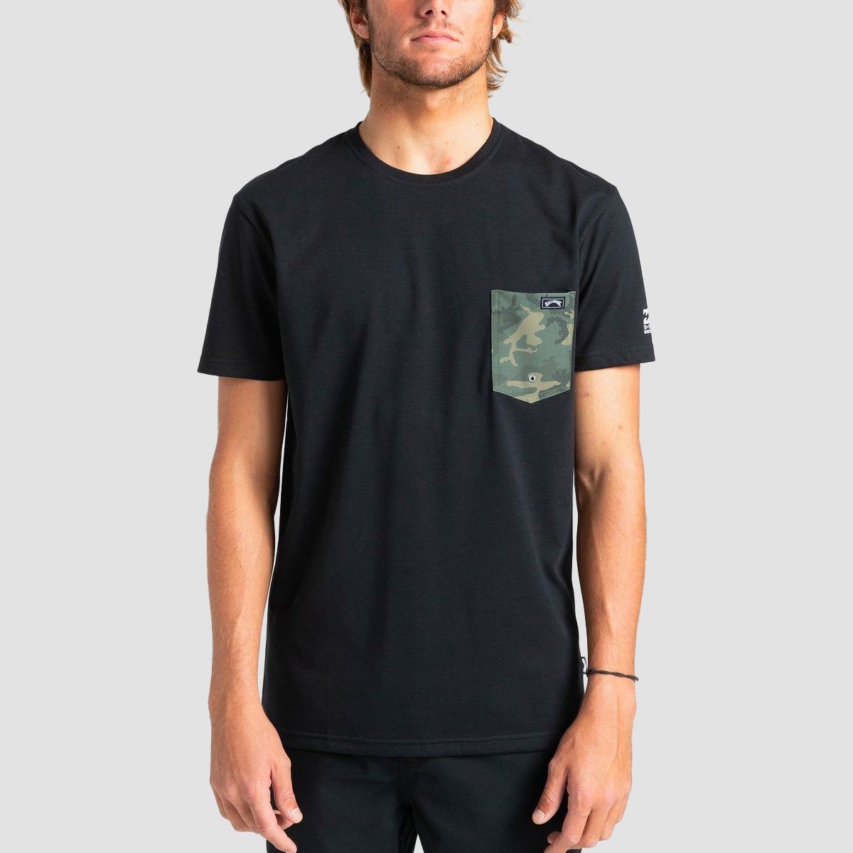 Billabong Team Pocket Short Sleeve UPF 50 Surf T-Shirt Black