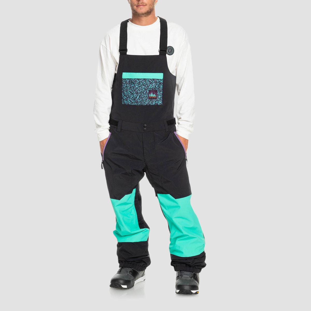 Quiksilver Fly High Snow Bib Pants True Black